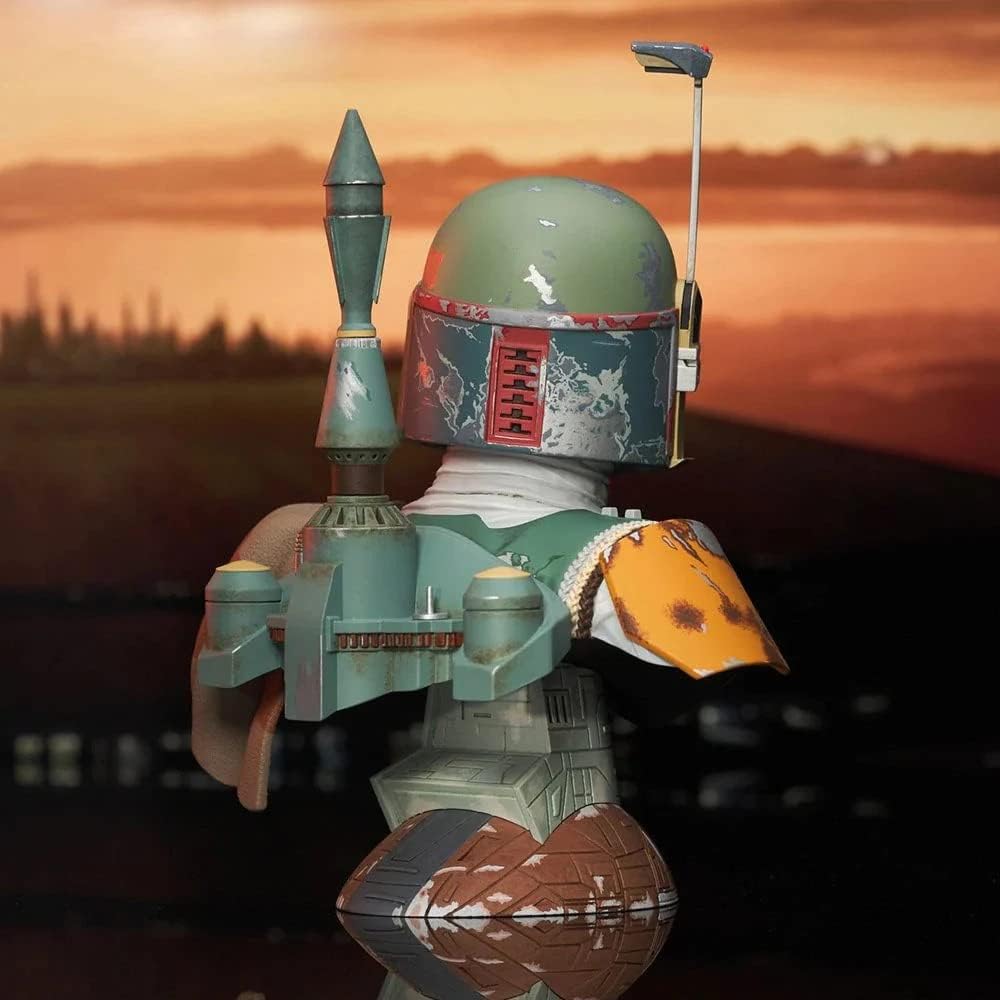 busto boba fett legends 3d gentle giant 1/2 star wars busto boba fett legends 3d gentle giant 1/2 star wars