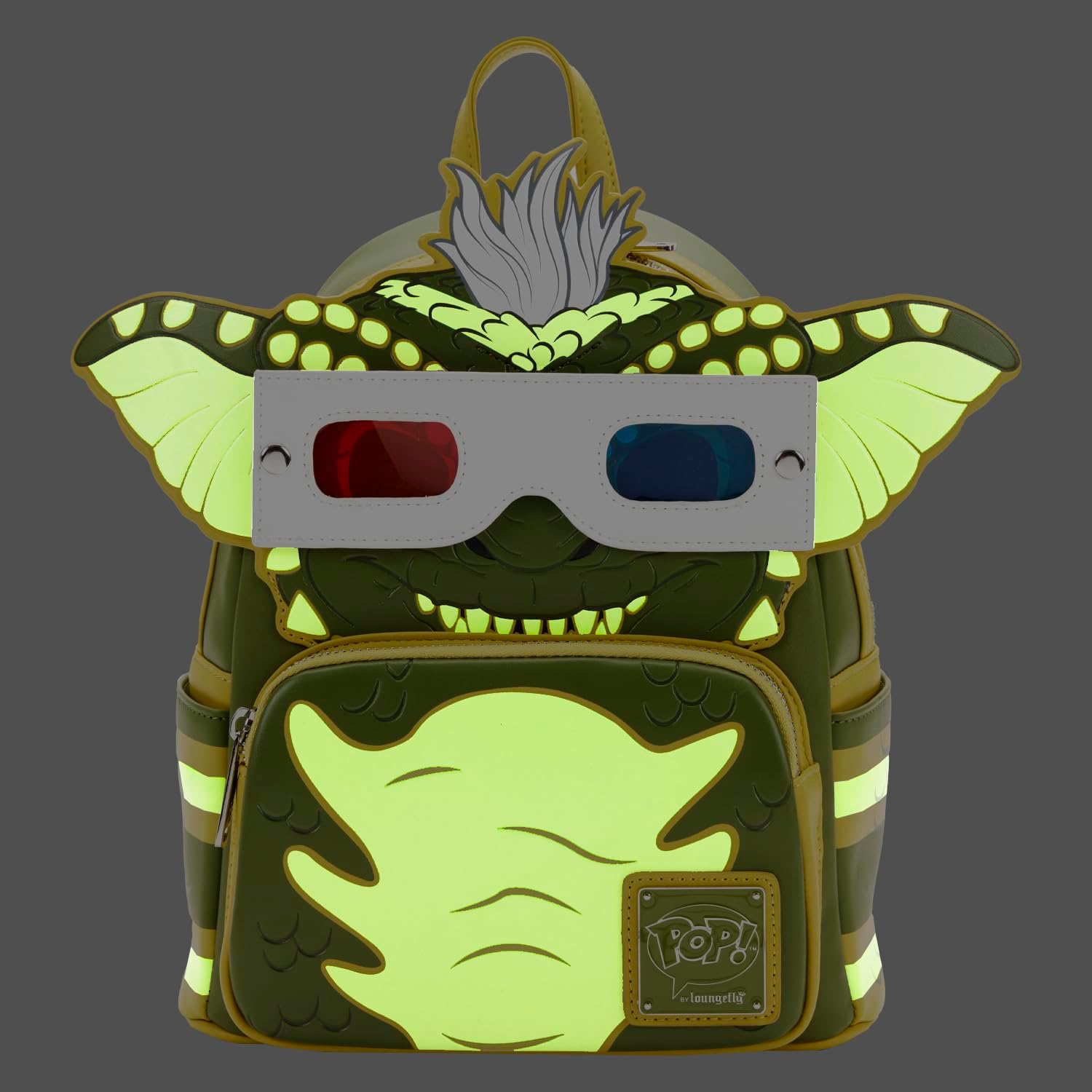 mini backpack lounglefly gremlins stripe con gafas 3d (glowlight) mini backpack lounglefly gremlins stripe con gafas 3d (glowlight)