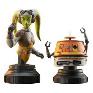 pack 2 bustos hera & chopper rebels gentle giant 1/6 star wars